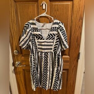 Women’s Old Navy Jacquard Mini Swing Dress